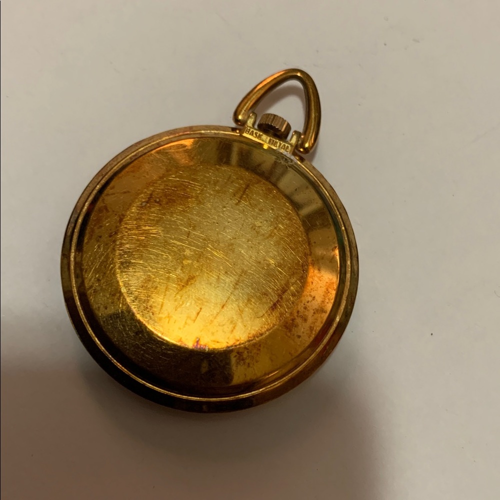 Vintage Timex Gold Plated? Wind up Pocket Watch in working order - Picture 4 of 8